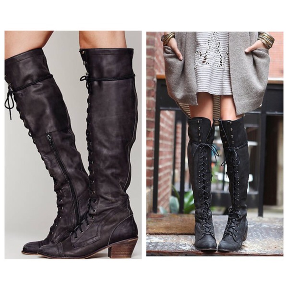 Free people Joe lace up boots